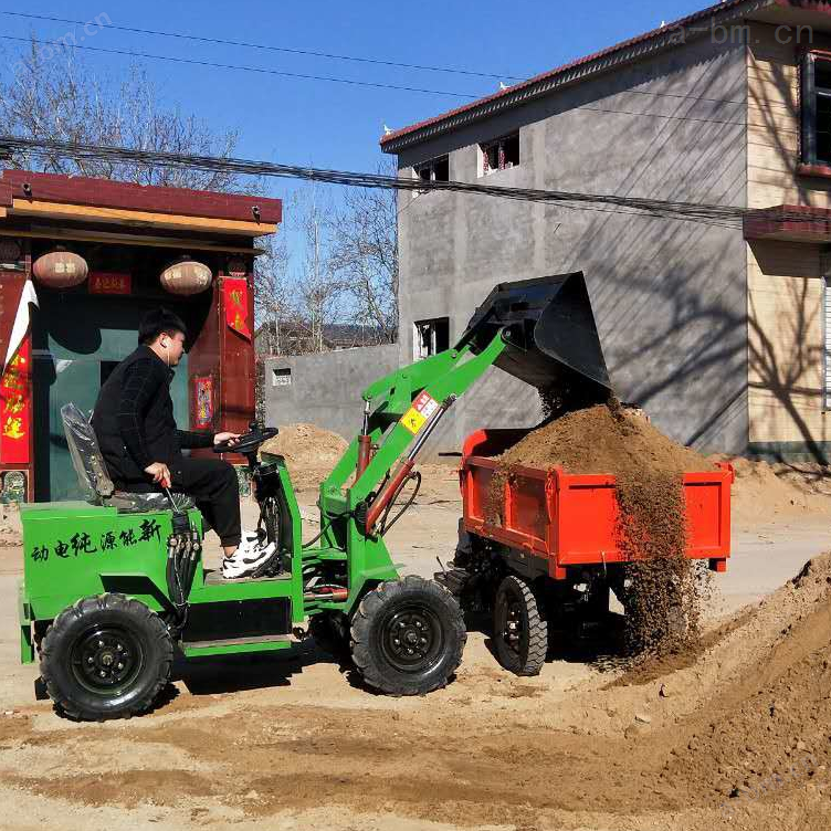 厂家出售微型电动小铲车 电动挖掘装载机